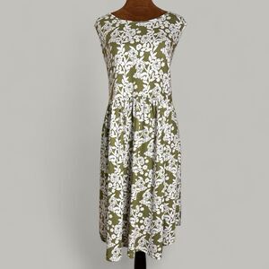 House Dress Midi Floral Stretch Cottagecore Pockets Size 3X Muumuu Bloomcore